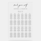 Acrylic Wedding Seating Chart Sign 240 Guests  アクリルサイン (正面)