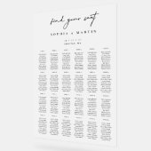 Acrylic Wedding Seating Chart Sign 240 Guests  アクリルサイン (傾斜)