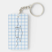 Acrylic with Personalized Date Graduation Souvenir キーホルダー (裏面)