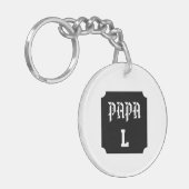 Acrylique Double Face PAPA Personnalisé キーホルダー (正面左)