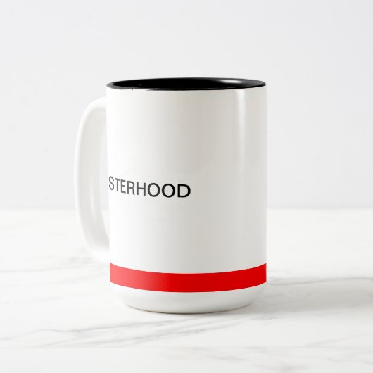 ACSの姉妹関係の黒くか赤いマグ ツートーンマグカップ (正面左)