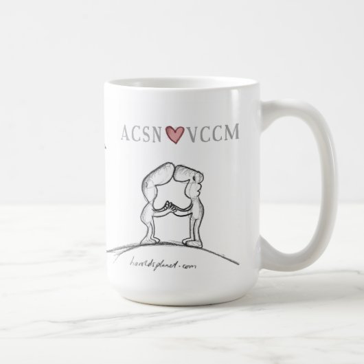 ACSNのハートVCCM コーヒーマグカップ (右)
