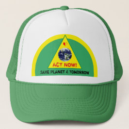 ACT NOW & 救 Planet 4  Tomorrow - Climate (hat) キャップ