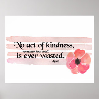 Act of Kindness Quote ポスター