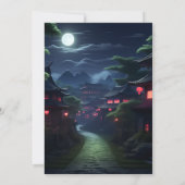 Act War Fight Boy Moon忍者戦士1歳 招待状 (裏面)