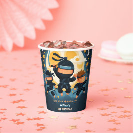 Act War Fight Boy Moon忍者戦士1歳 紙コップ