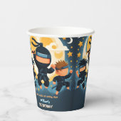 Act War Fight Boy Moon忍者戦士1歳 紙コップ (裏面)