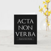 Acta Non Verba、アクションは言葉ではない カード (黄色い花)