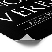 Acta Non Verba、アクションは言葉ではない ポスター (角)