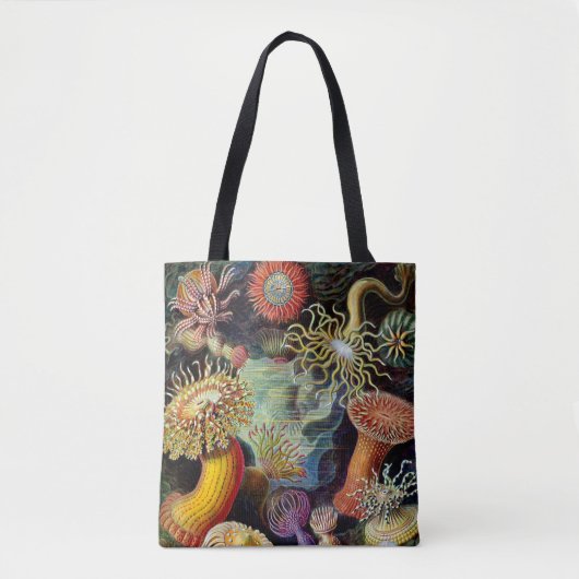 Actiniae by Ernst Haecke Tote Bag トートバッグ (正面)