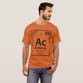 Actiniumエレメント（黒） Tシャツ (正面フル)
