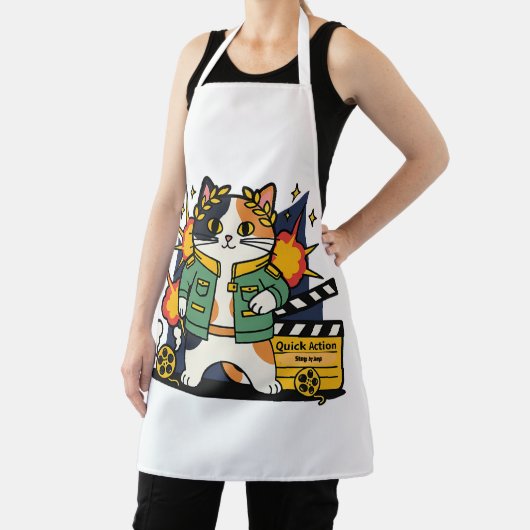 Action Cat Hero on Set - Apron エプロン (インサイチュ)