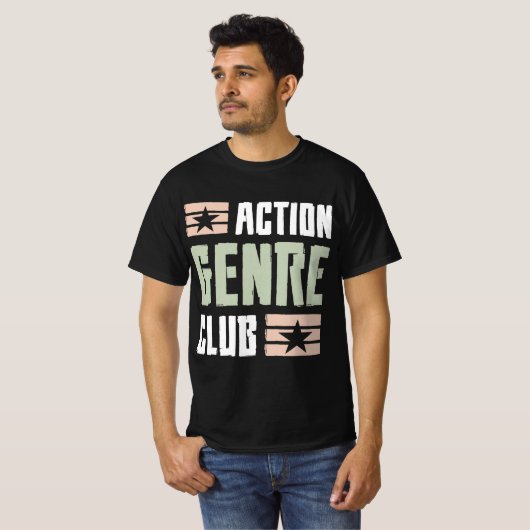 Action Genre Club Gaming T-Shirt Tシャツ (正面フル)