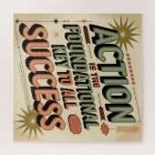 Action Is The Foundational Key To All Success ジグソーパズル (横)