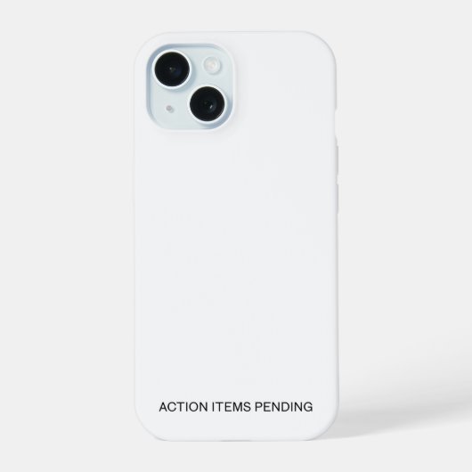 Action Items Pending | Heavy-Duty iPhone Case 15ケース (裏面)