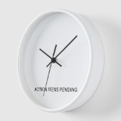 Action Items Pending | Industrial Wall Clock 壁時計 (傾斜)