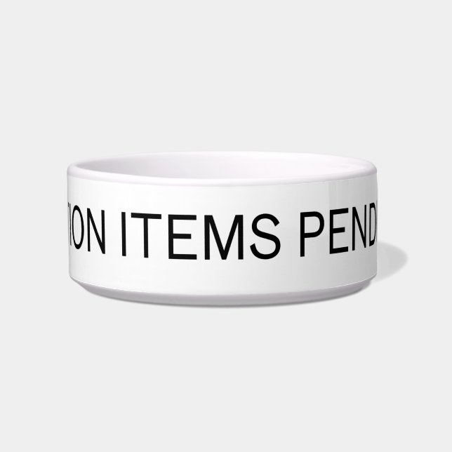 Action Items Pending | Modern Ceramic Pet Bowl ボウル (正面)