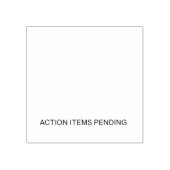 Action Items Pending | Self-Inking Office Stamp ラバースタンプ (インプリント)