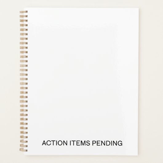 Action Items Pending | Strategic Daily Planner プランナー手帳 (正面)