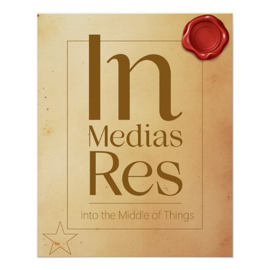 Action Motivational Quote - Latin Poster Art ポスター (正面)