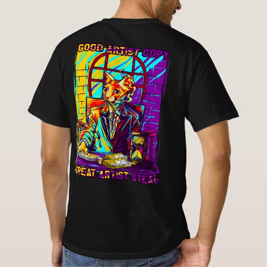 Action-Oriented: The Creative Heist: Sphynx Cat Ed Tシャツ (裏面)