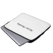 Action Over Anxiety Minimalist Laptop Sleeve ラップトップスリーブ (正面下部)