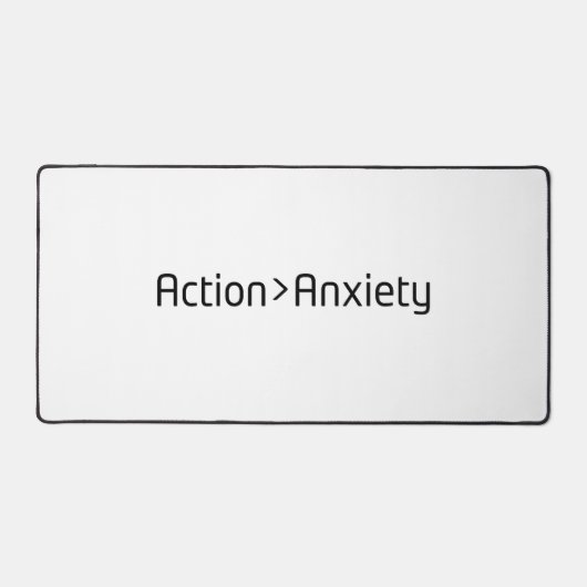 Action Over Anxiety Minimalist Large デスクマット (正面)