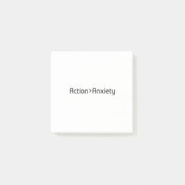Action Over Anxiety Minimalist Post-It Notes ポストイット