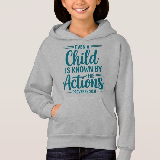 Action Speaks Kids Hoodie Design (正面)