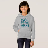 Action Speaks Kids Hoodie Design (正面フル)