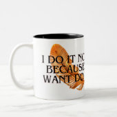 Action Taker Motivational Mug - "I Do It Now" Bold ツートーンマグカップ (左)