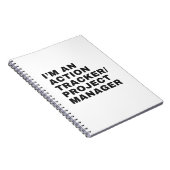 ACTION TRACKERまたはPROJECT MANAGERである ノートブック (右側)