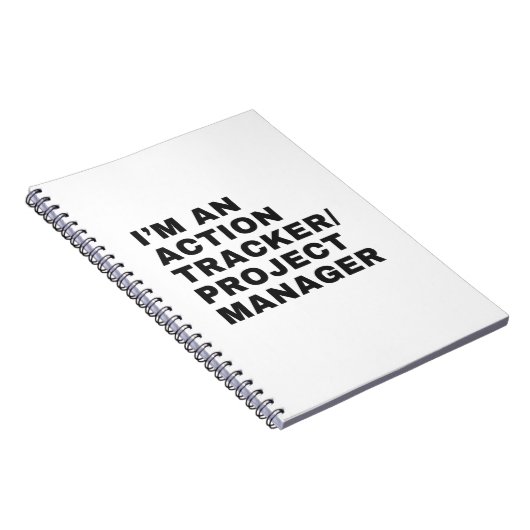 ACTION TRACKERまたはPROJECT MANAGERである ノートブック (右側)