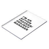 ACTION TRACKERまたはPROJECT MANAGERである ノートブック (左側)