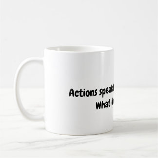 Actions動詞Mug コーヒーマグカップ