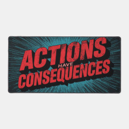 Actions Have Consequences デスクマット