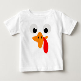 Actious Turkey Face, Thanksgiving ベビーTシャツ