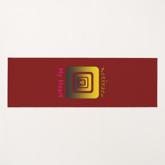 Activate My Heart ヨガマット (正面(横))