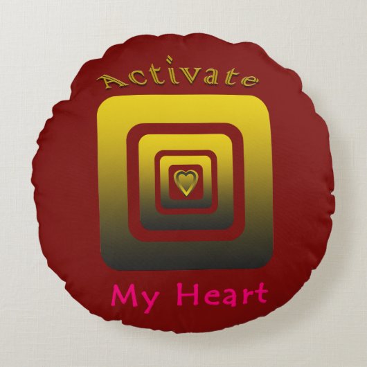 Activate My Heart ラウンドクッション (正面)
