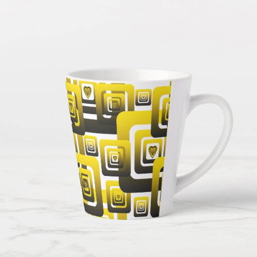 Activate My Heart Pattern カフェラテマグ (右)