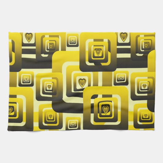 Activate My Heart Pattern キッチンタオル (横)