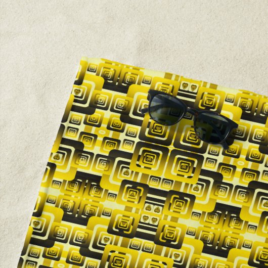 Activate My Heart Pattern ビーチタオル (インサイチュ)