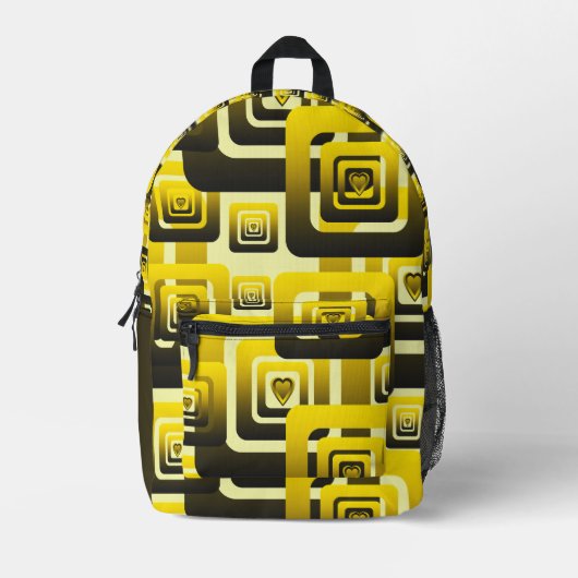 Activate My Heart Pattern プリントバックパック (正面)