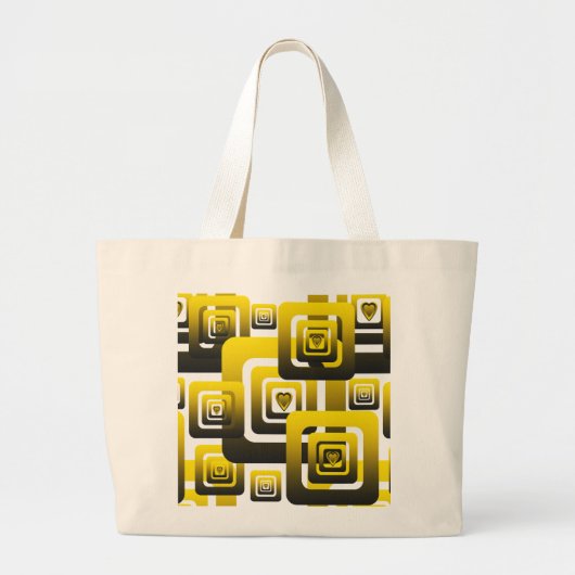 Activate My Heart Pattern ラージトートバッグ (正面)