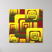 Activate My Heart Pattern Golden キャンバスプリント (正面)