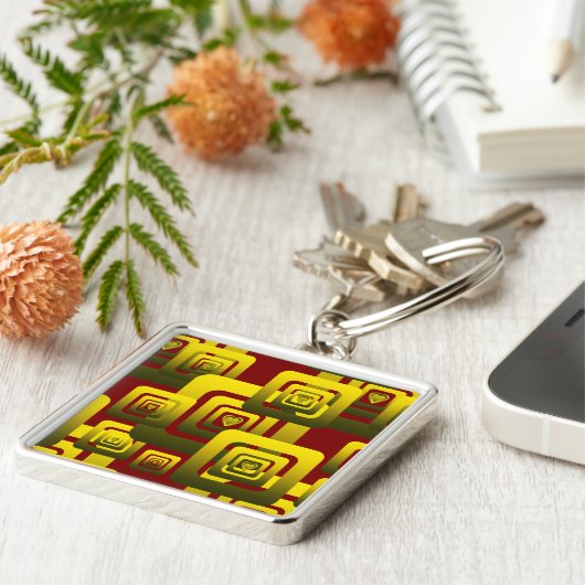 Activate My Heart Pattern Golden キーホルダー (側面)