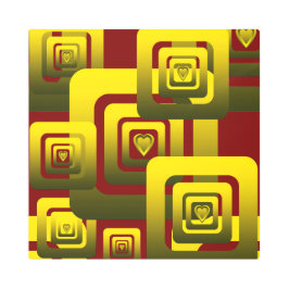 Activate My Heart Pattern Golden メタルプリント