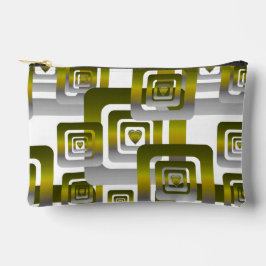 Activate My Heart Pattern Silver アクセサリーポーチ