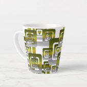 Activate My Heart Pattern Silver カフェラテマグ (左アングル)