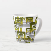 Activate My Heart Pattern Silver カフェラテマグ (右アングル)